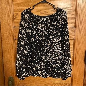LC Lauren Conrad Butterfly Blouse